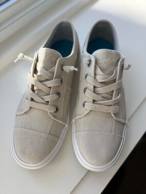 Blowfish Neutral Canvas Lace-Up Sneakers